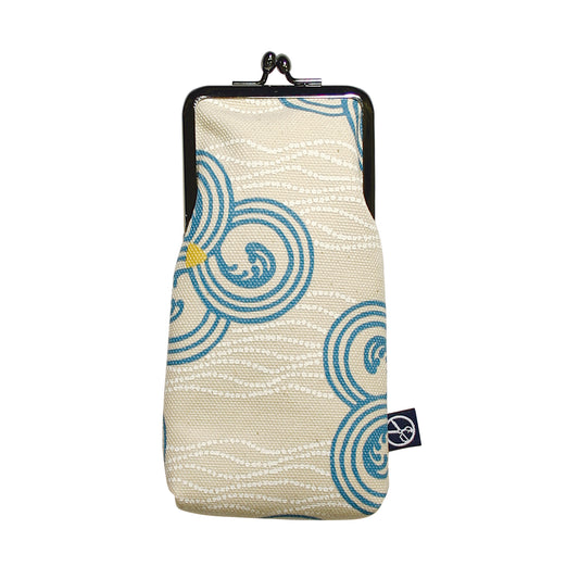 五色帆布堂 和柄シリーズ メガネケース 波丸