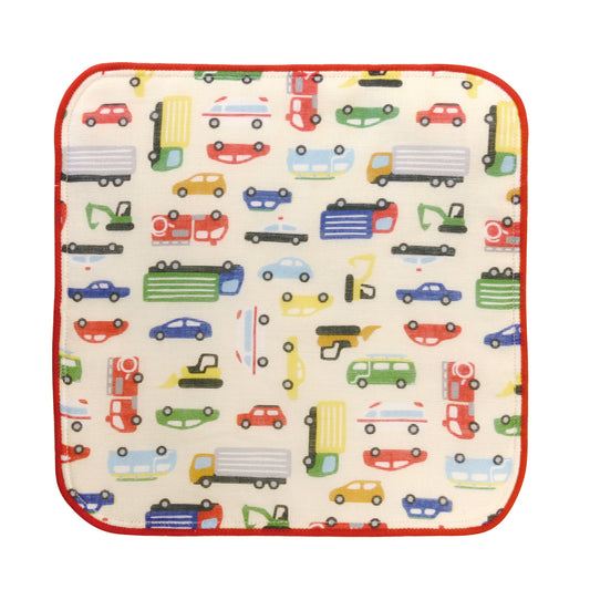 和心 手のひらサイズのタオルはんかち くるま