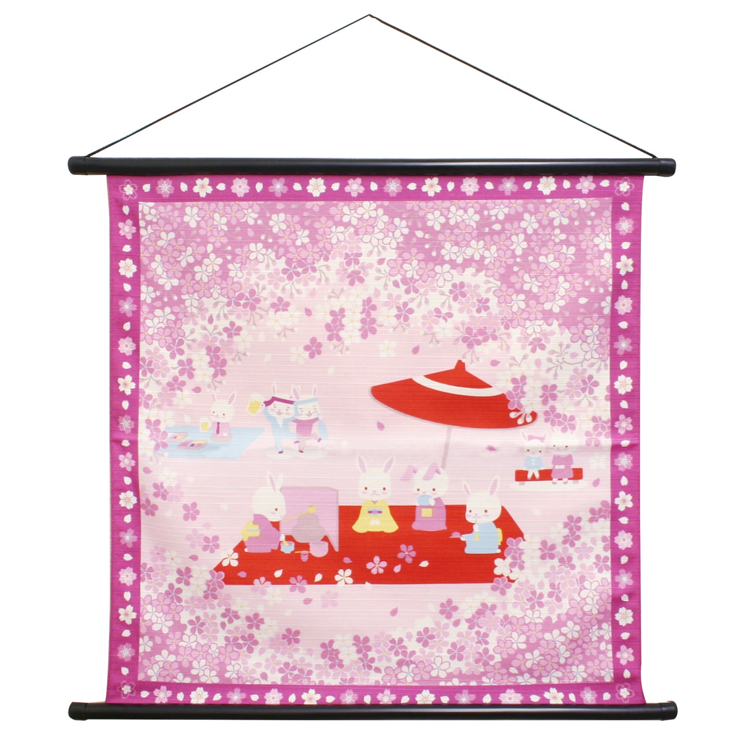 四季彩布 タペストリー 春の野点