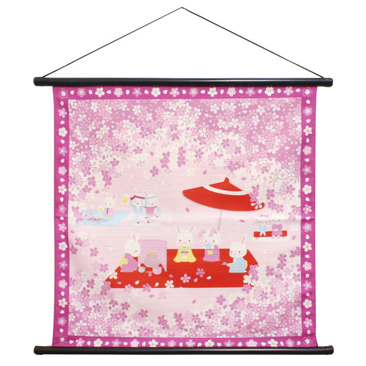 四季彩布 タペストリー 春の野点