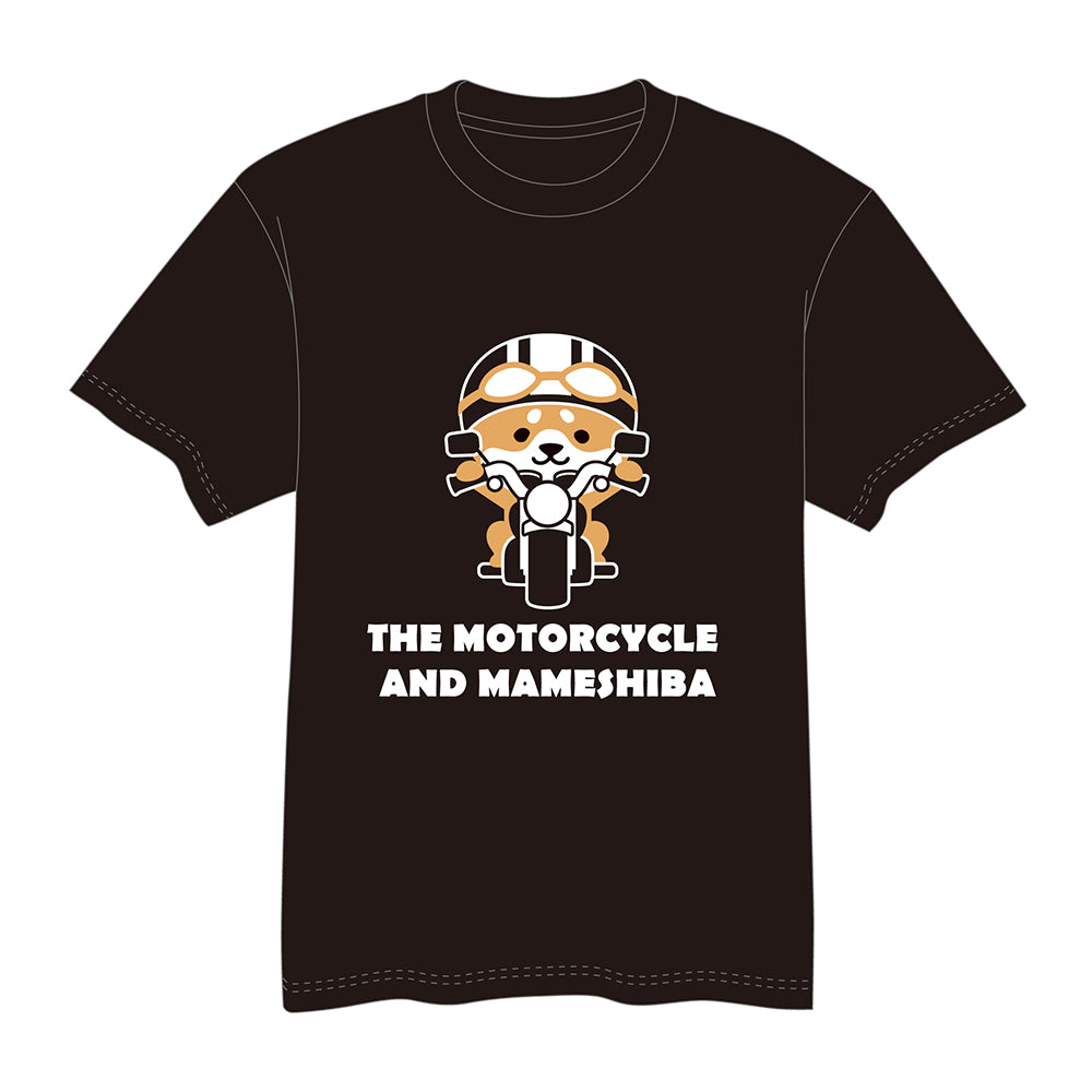 豆柴×ドライブ Tシャツ バイク