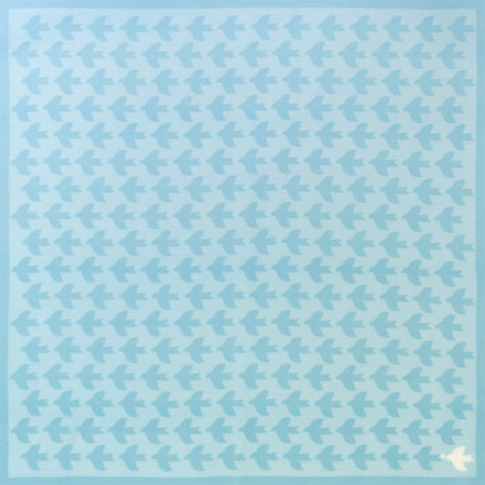 和の色 はんかち 鳥 白藍