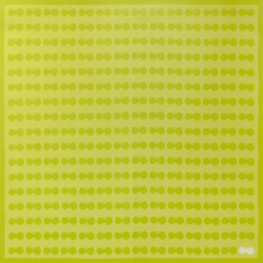 和の色 はんかち 蝶々 若芽色