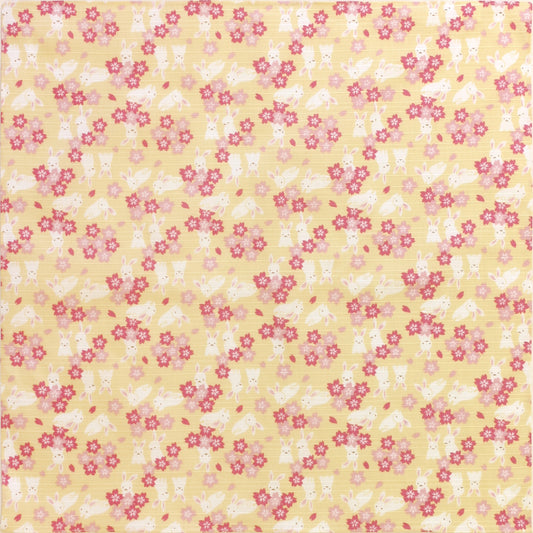 和布日和 小風呂敷 兎おとぎ桜 クリーム