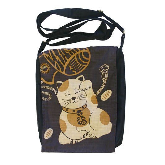 開運亭 縁起ショルダーバッグ 福招き猫
