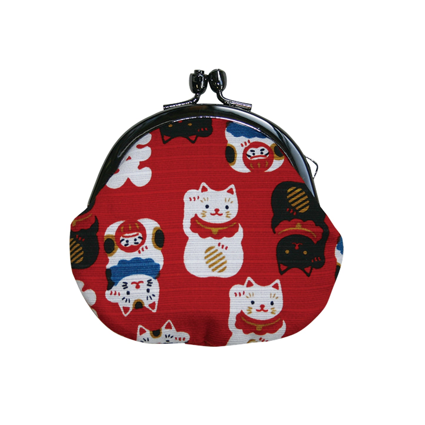 和布日和 2.5丸小銭入れ 招き猫 赤