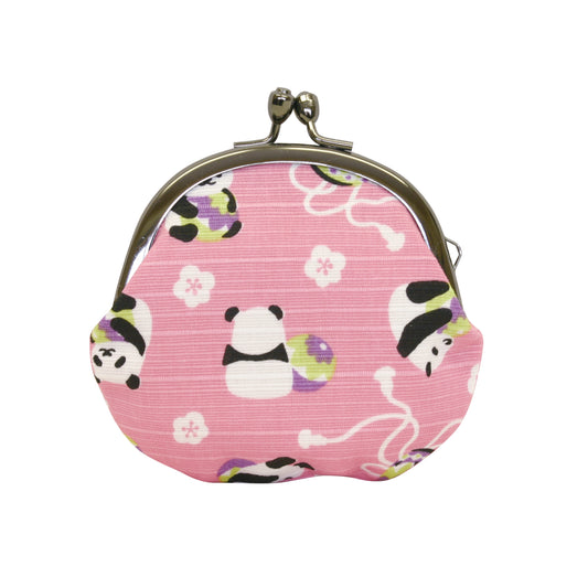 和布日和 2.5丸小銭入れ 手まりパンダ ピンク