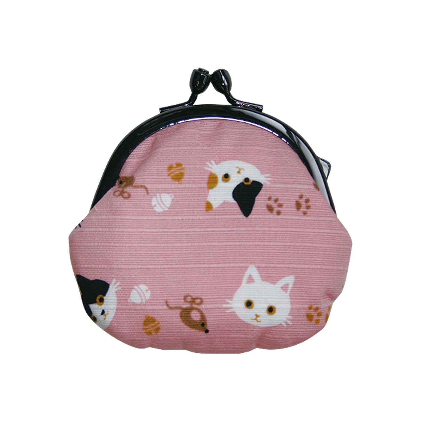 和布日和 2.5丸小銭入れ 猫ネコ ピンク
