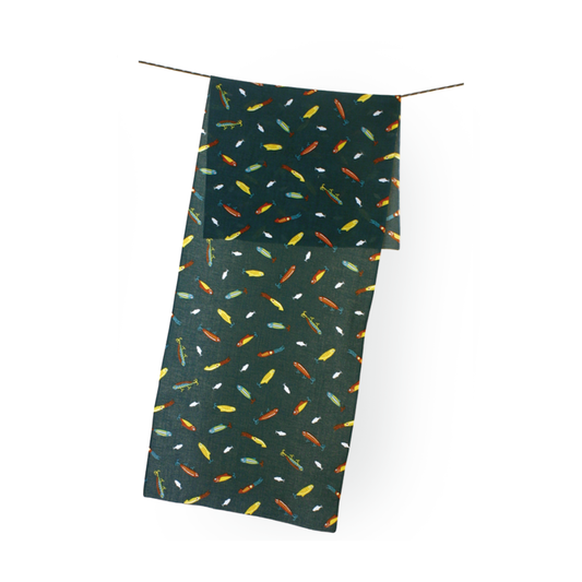 ANDRIAS アウトドア専用手ぬぐい ルアー グリーン