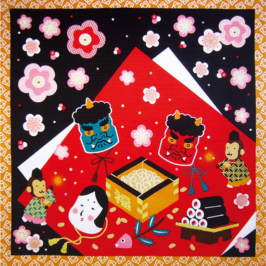 四季彩布 小風呂敷 節分(2月)