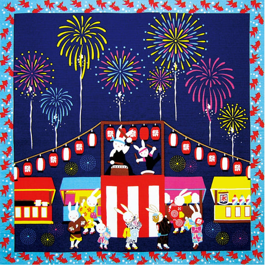 四季彩布 小風呂敷 夏祭り(8月)