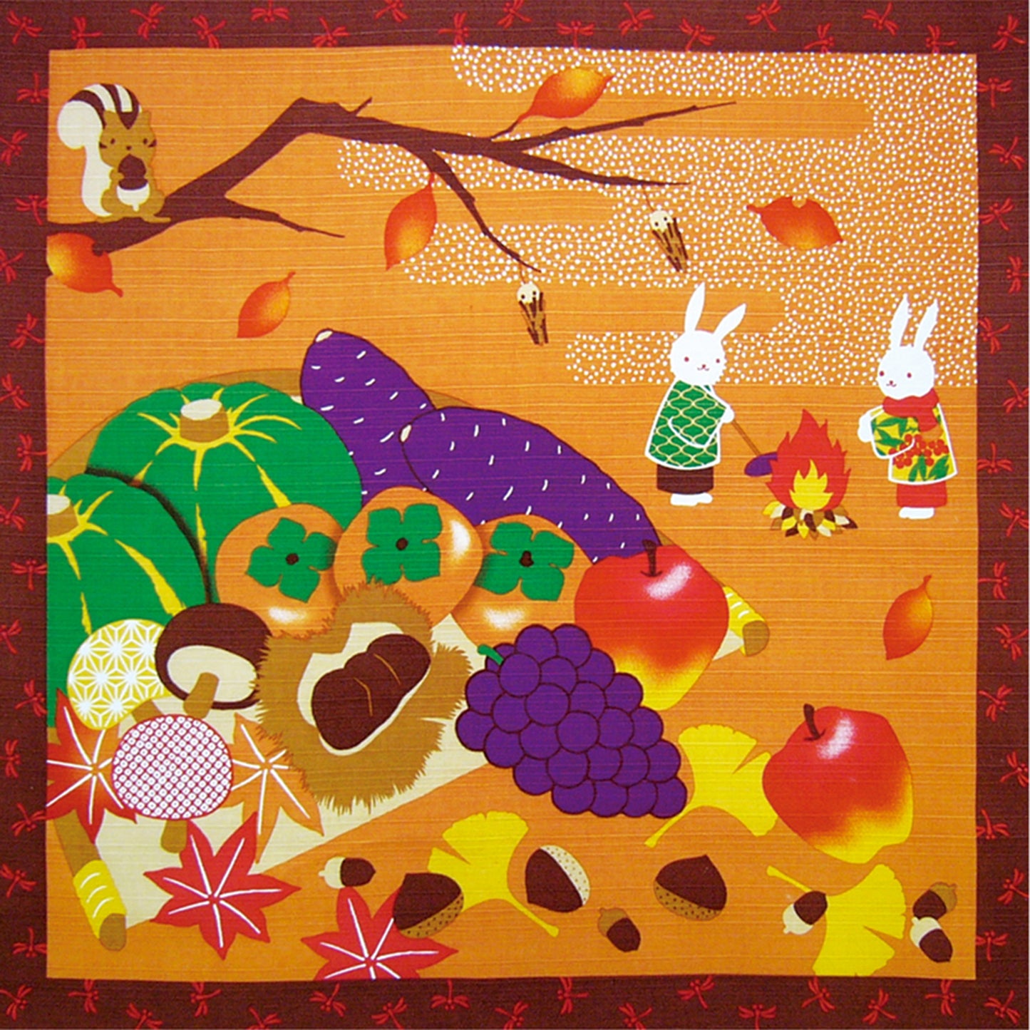 四季彩布 小風呂敷 収穫祭(11月)
