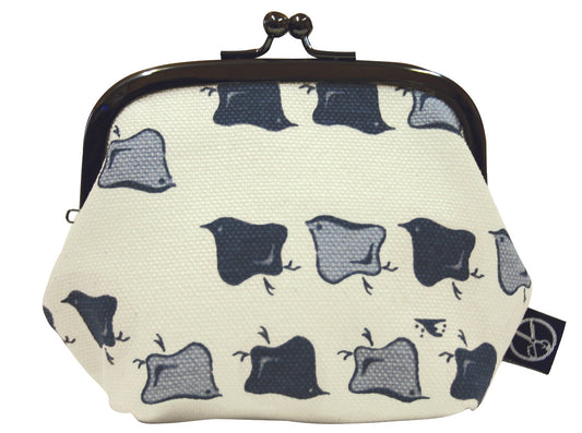 五色帆布堂 和柄シリーズ がま口(3.5寸) ちどり