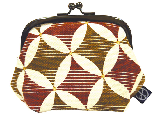 五色帆布堂 和柄シリーズ がま口(3.5寸) 七宝