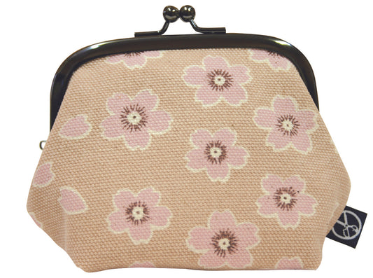 五色帆布堂 和柄シリーズ がま口(3.5寸) さくら