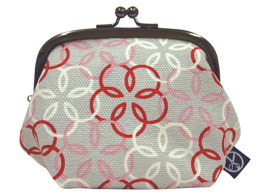 五色帆布堂 和柄シリーズ がま口(3.5寸) つなぎ梅