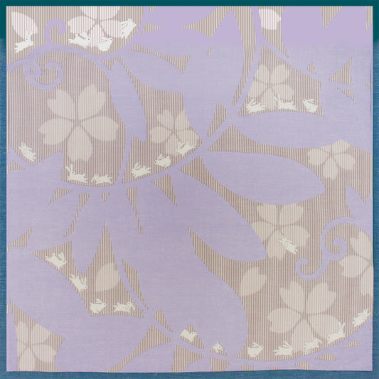 やさしいがーぜのあぶらとりはんかち つた兎 ブルー