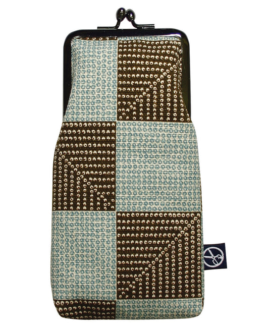 五色帆布堂 和柄シリーズ メガネケース 市松疋田