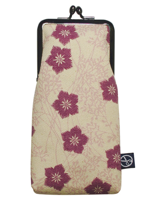 五色帆布堂 和柄シリーズ メガネケース 撫子