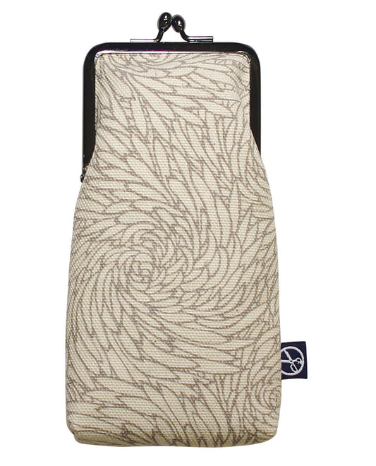 五色帆布堂 和柄シリーズ メガネケース ねじり菊