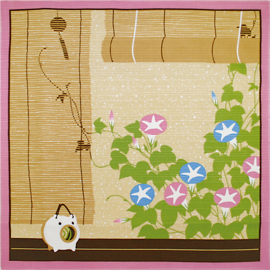 花景色 小風呂敷 夏 朝顔