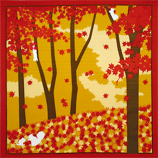 花景色 小風呂敷 秋 紅葉