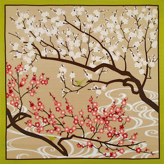 花景色 小風呂敷 冬 梅