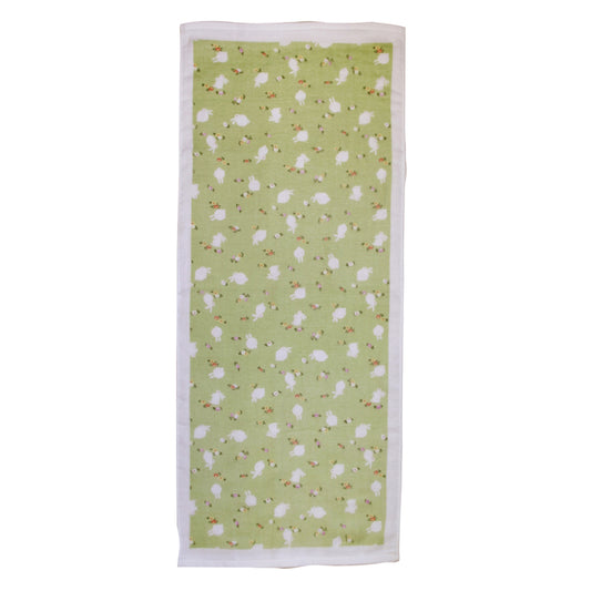 和心 てぬぐいたおる うさぎ グリーン