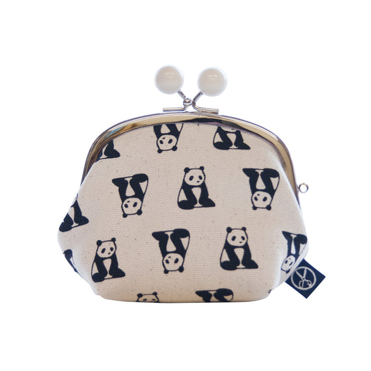 五色帆布堂 動物シリーズ 3.5寸がま口 パンダ
