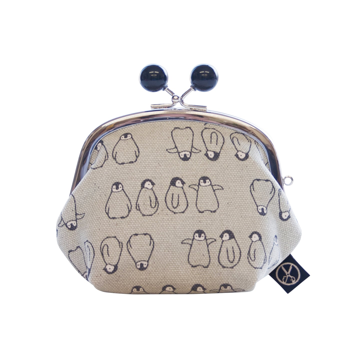 五色帆布堂 動物シリーズ 3.5寸がま口 ペンギン