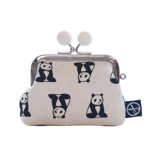 五色帆布堂 動物シリーズ 2.5角小銭入れ パンダ