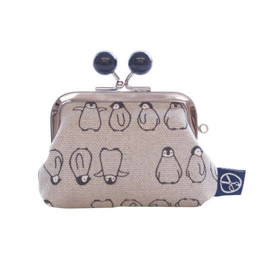 五色帆布堂 動物シリーズ 2.5角小銭入れ ペンギン