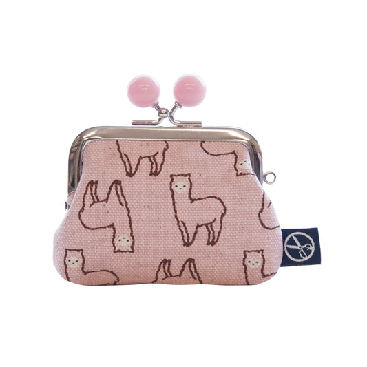 五色帆布堂 動物シリーズ 2.5角小銭入れ アルパカ