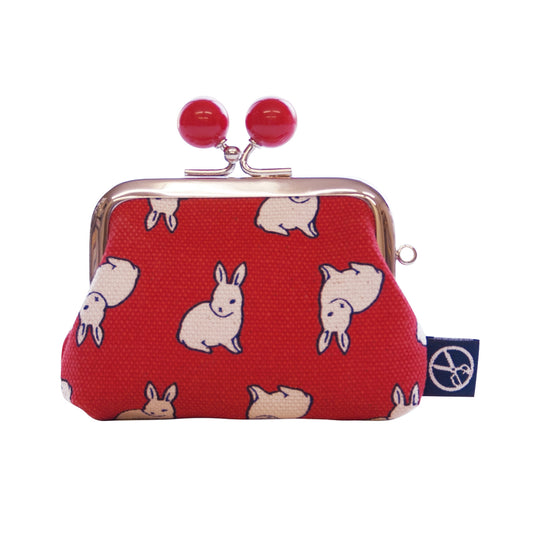 五色帆布堂 動物シリーズ 2.5角小銭入れ ウサギ