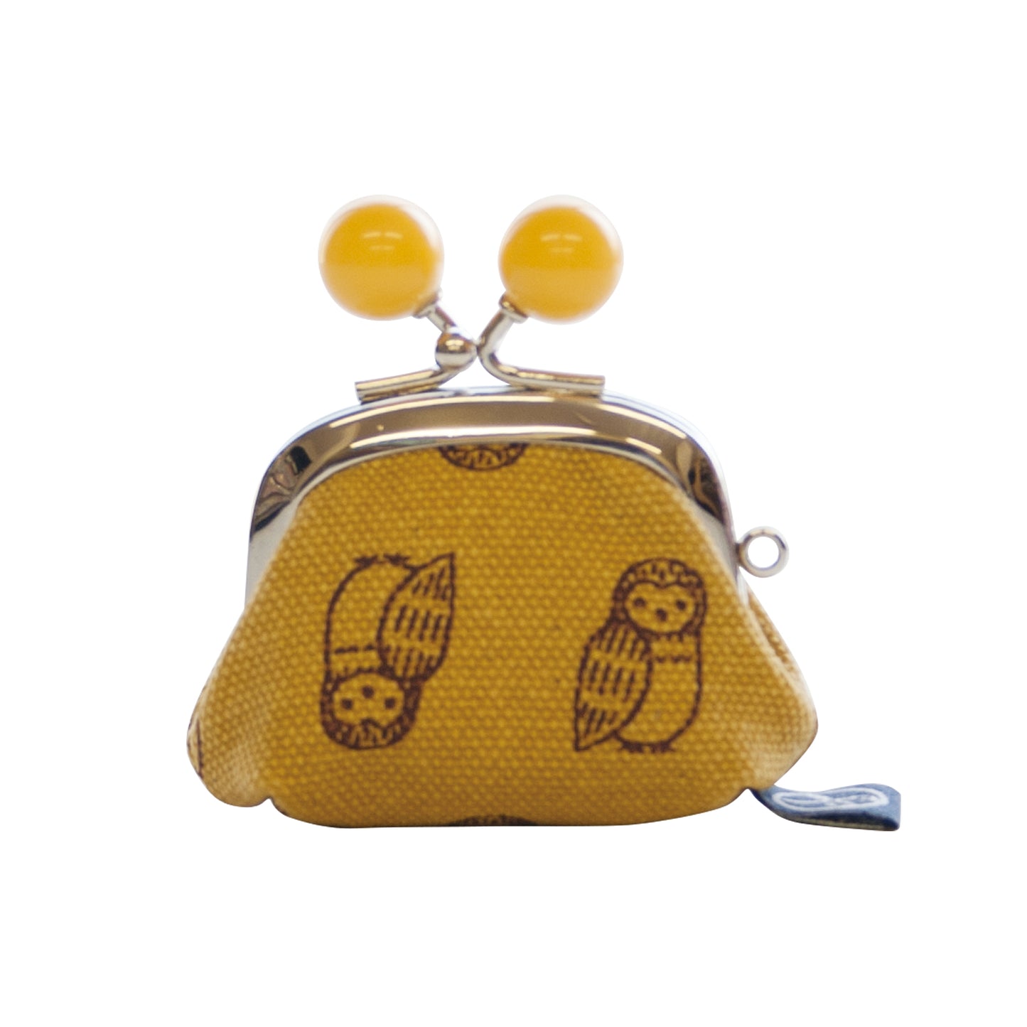 五色帆布堂 動物シリーズ 1.7寸ミニがま口 フクロウ