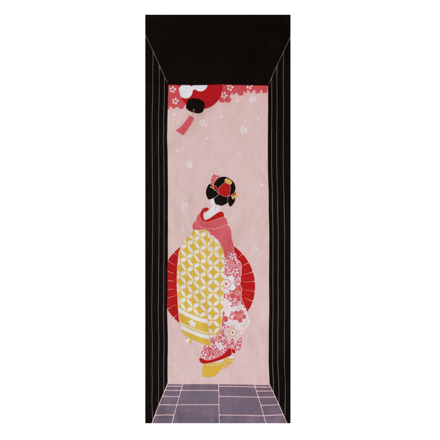 大和絵 手ぬぐい 路地