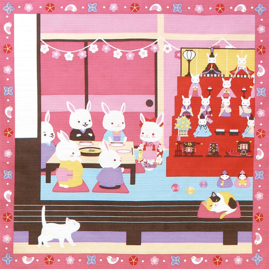 四季彩布 小風呂敷 ひなパーティー(3月)