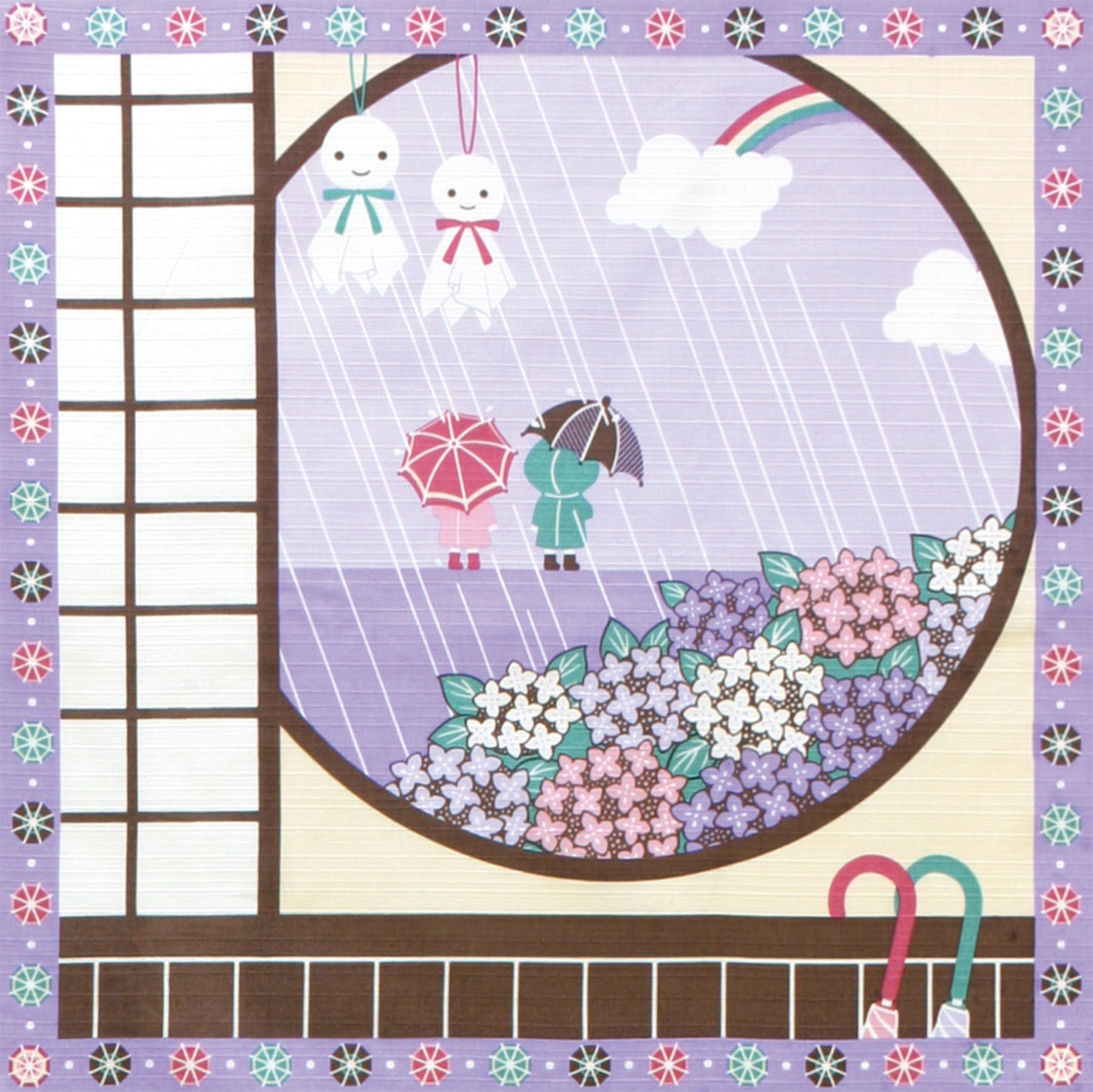 四季彩布 小風呂敷 梅雨(6月)