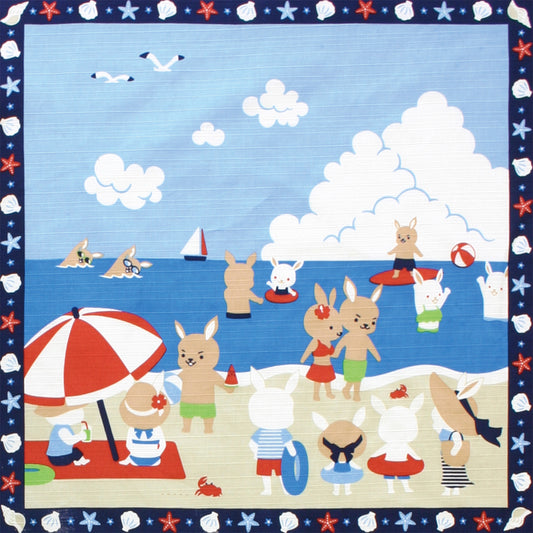 四季彩布 小風呂敷 海水浴(7月)