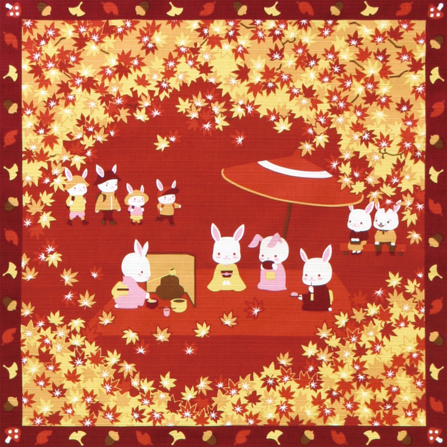 四季彩布 小風呂敷 秋の野点(11月)
