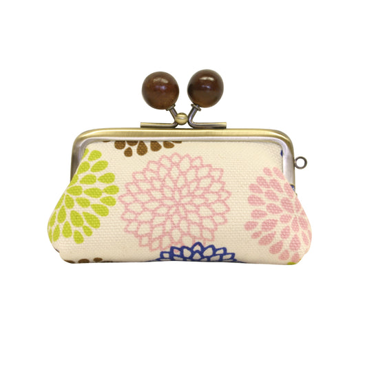 五色帆布堂 和の花シリーズ 2.8寸印鑑小銭入れ 菊花