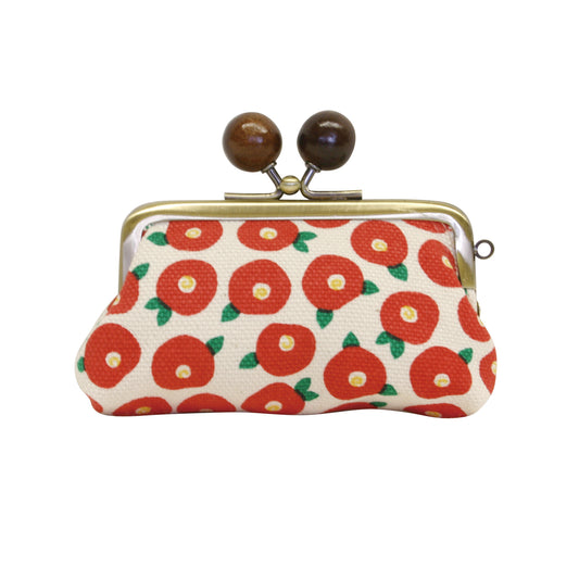 五色帆布堂 和の花シリーズ 2.8寸印鑑小銭入れ 豆椿