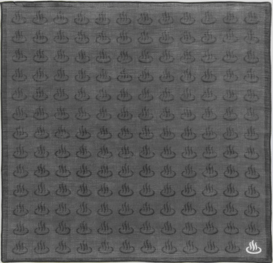 温泉 ガーゼはんかち 湧泉墨