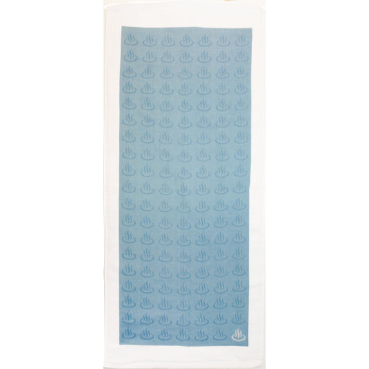 温泉 てぬぐいタオル ブルー