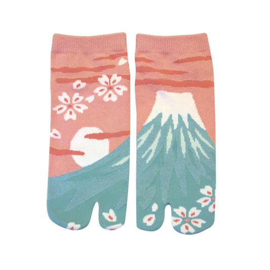 和心 足袋ソックス スニーカー丈 レディース 富士山