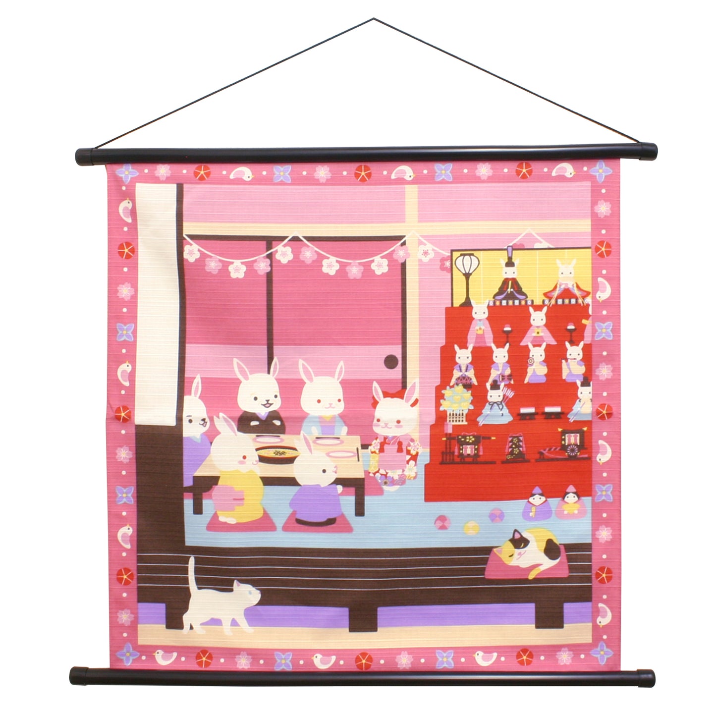 四季彩布 タペストリー ひなパーティー