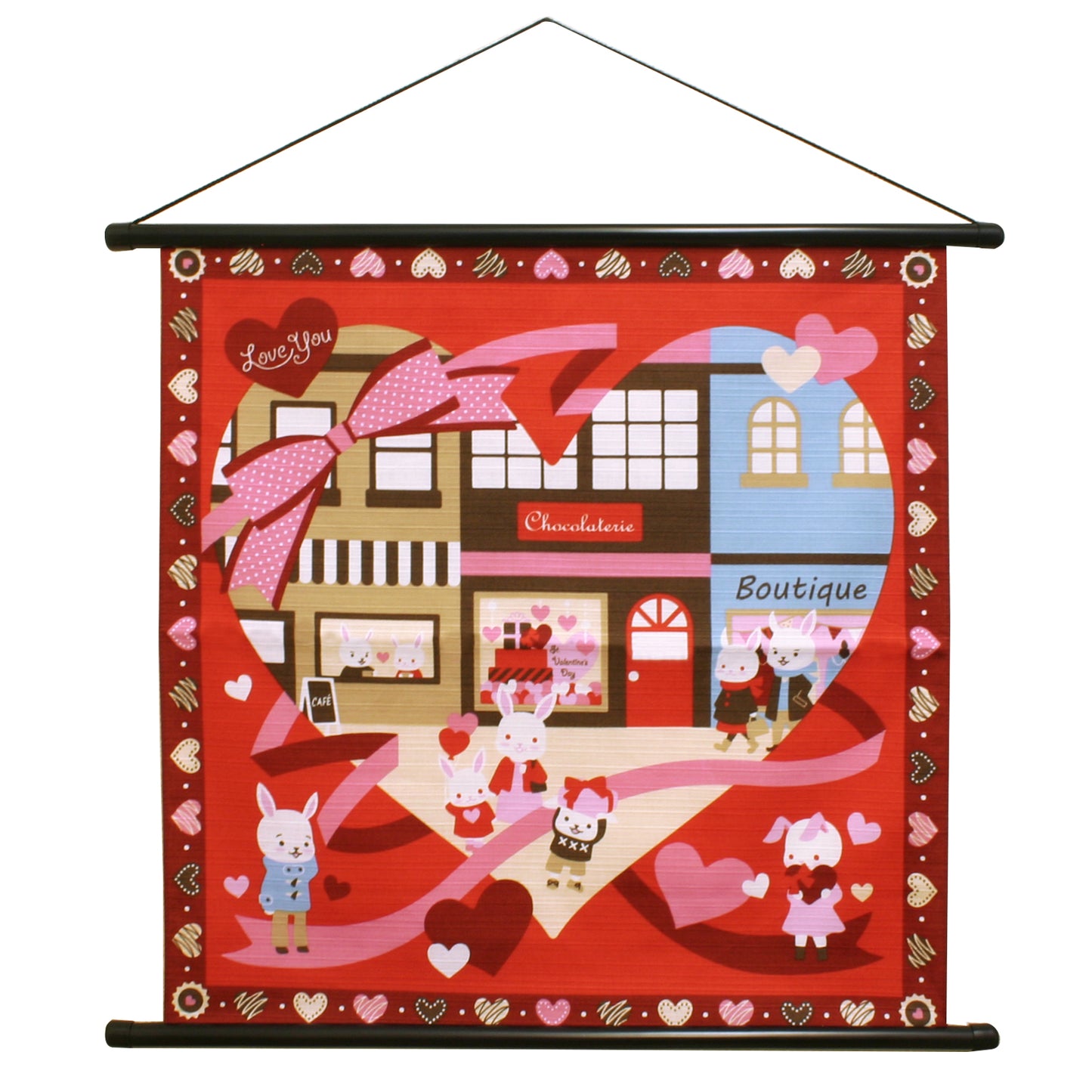 四季彩布 タペストリー バレンタイン