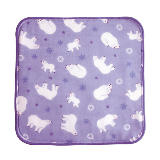 和心 手のひらサイズのタオルはんかち しろくま