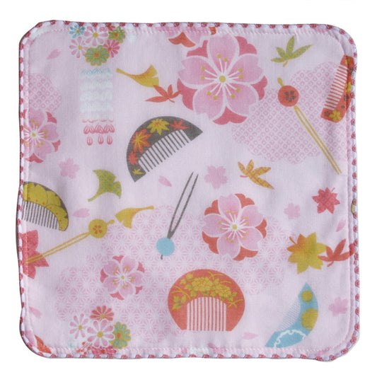 和心 がーぜたおる 櫛花散し ピンク