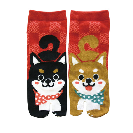 和心 足袋ソックス スニーカー丈 レディース 柴犬